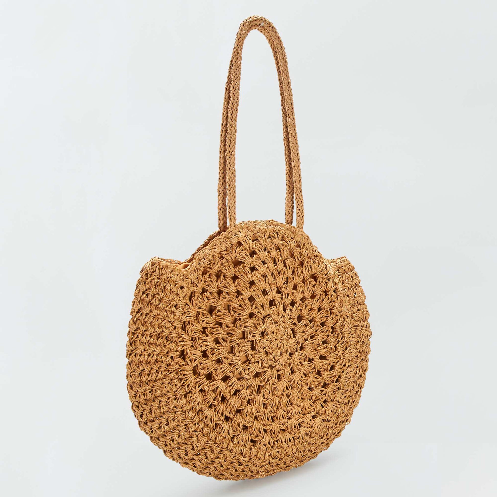 Sac forme ronde Beige