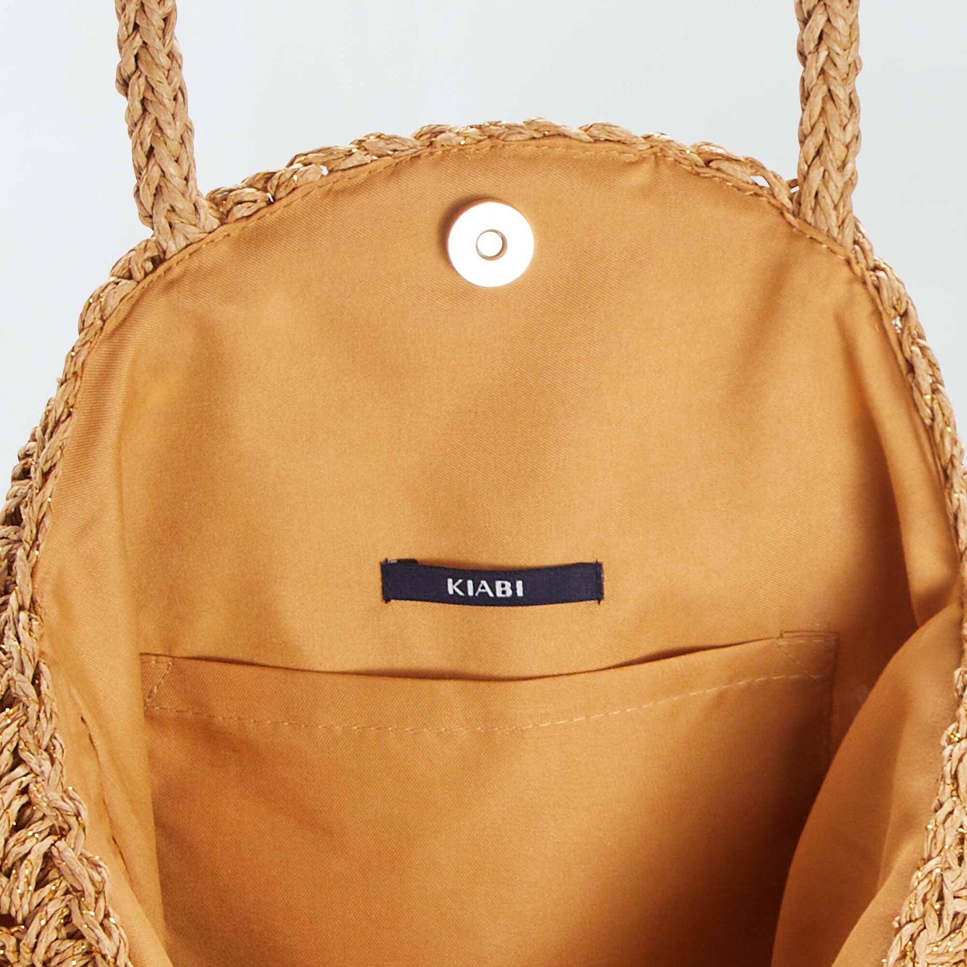 Sac forme ronde Beige