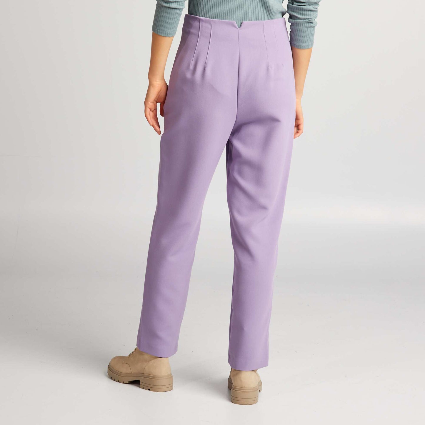 Pantalon droit Violet