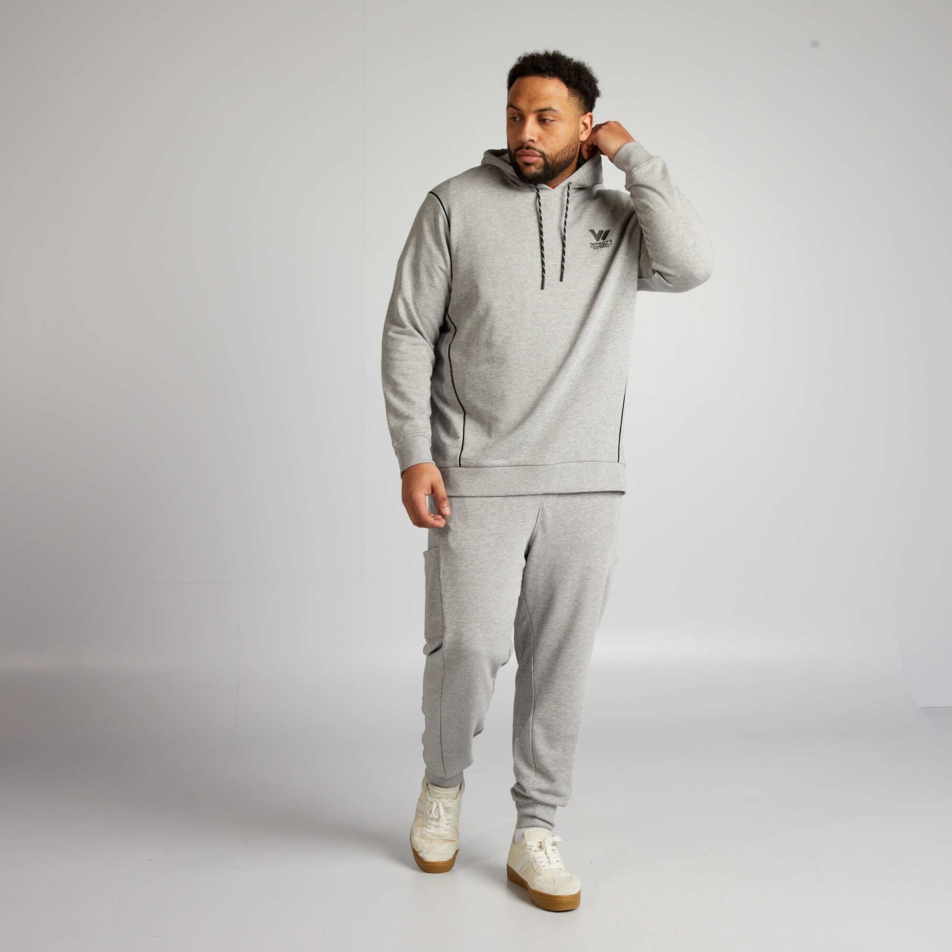Jogging molletonn fa on french terry Gris