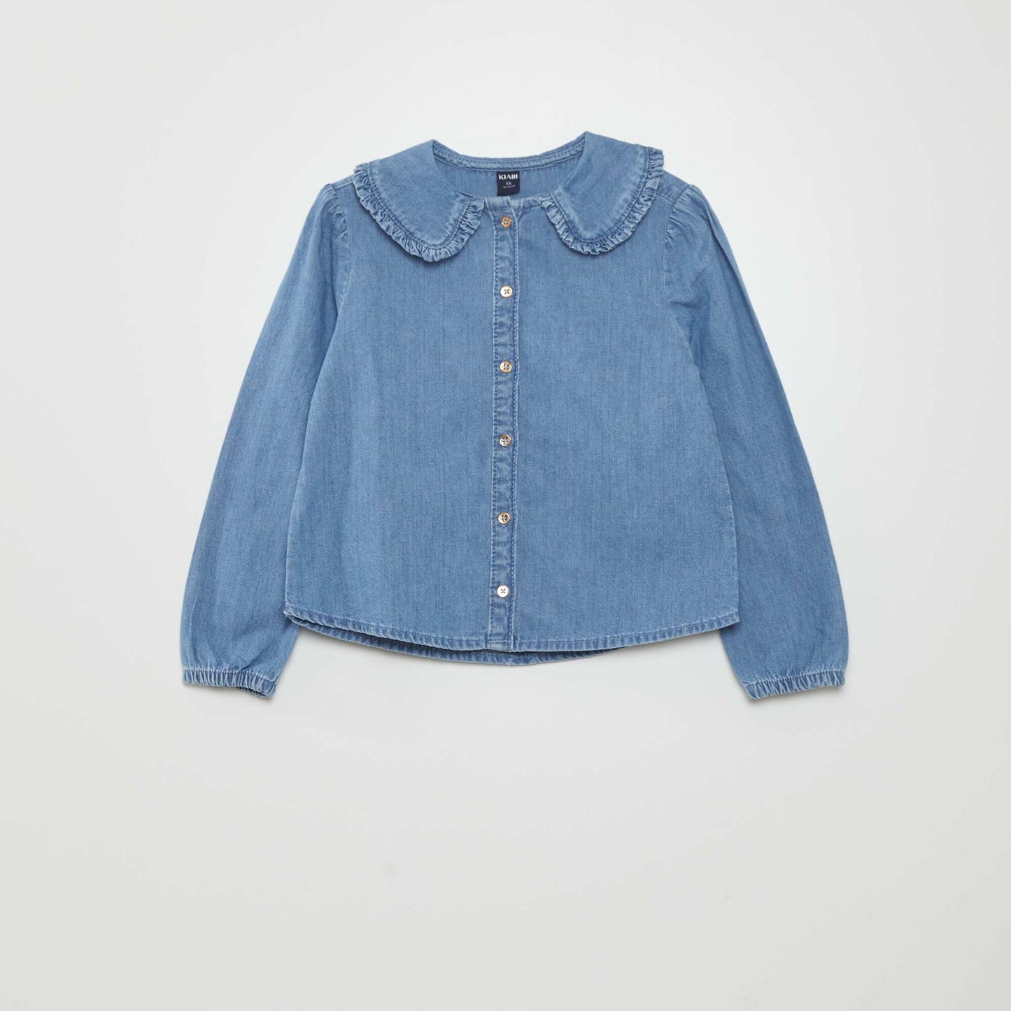 Chemisier col claudine Bleu