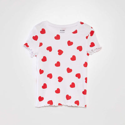 T-shirt manches courtes Blanc