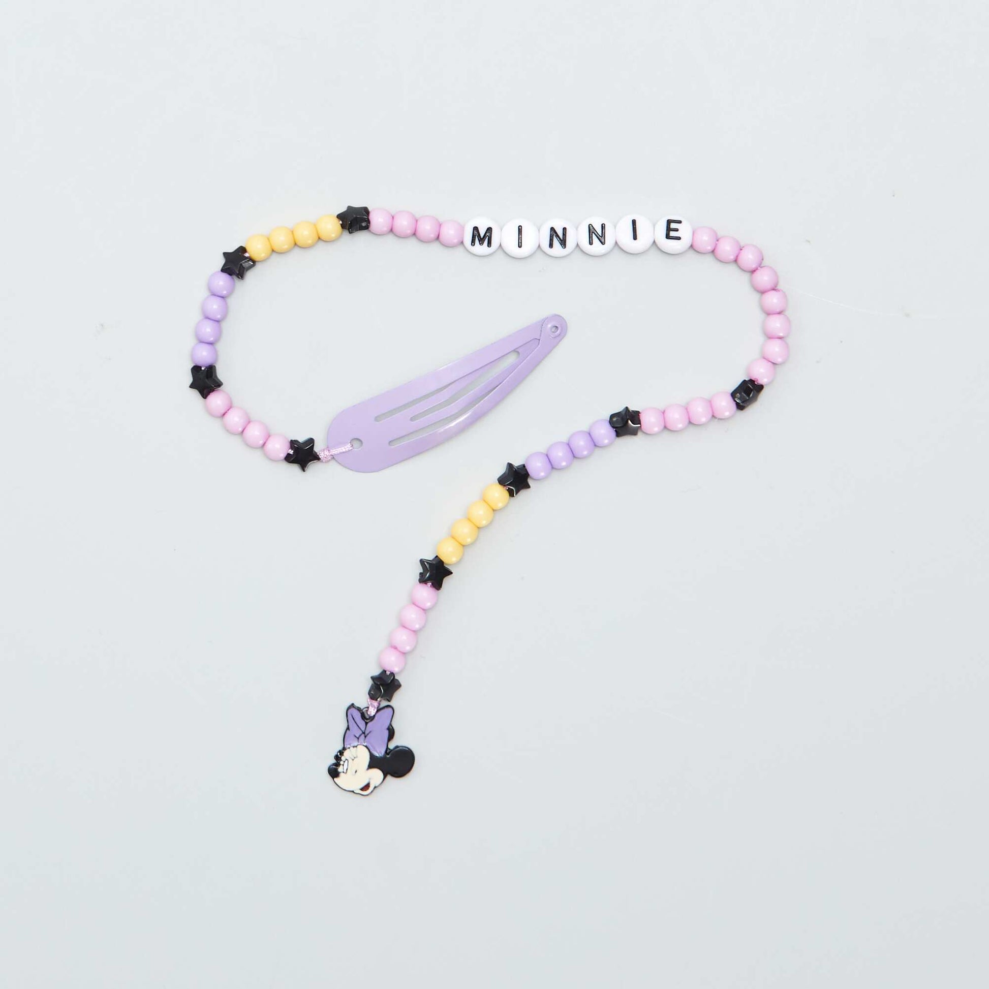 Pinces clic clac avec perles 'Disney' Rose