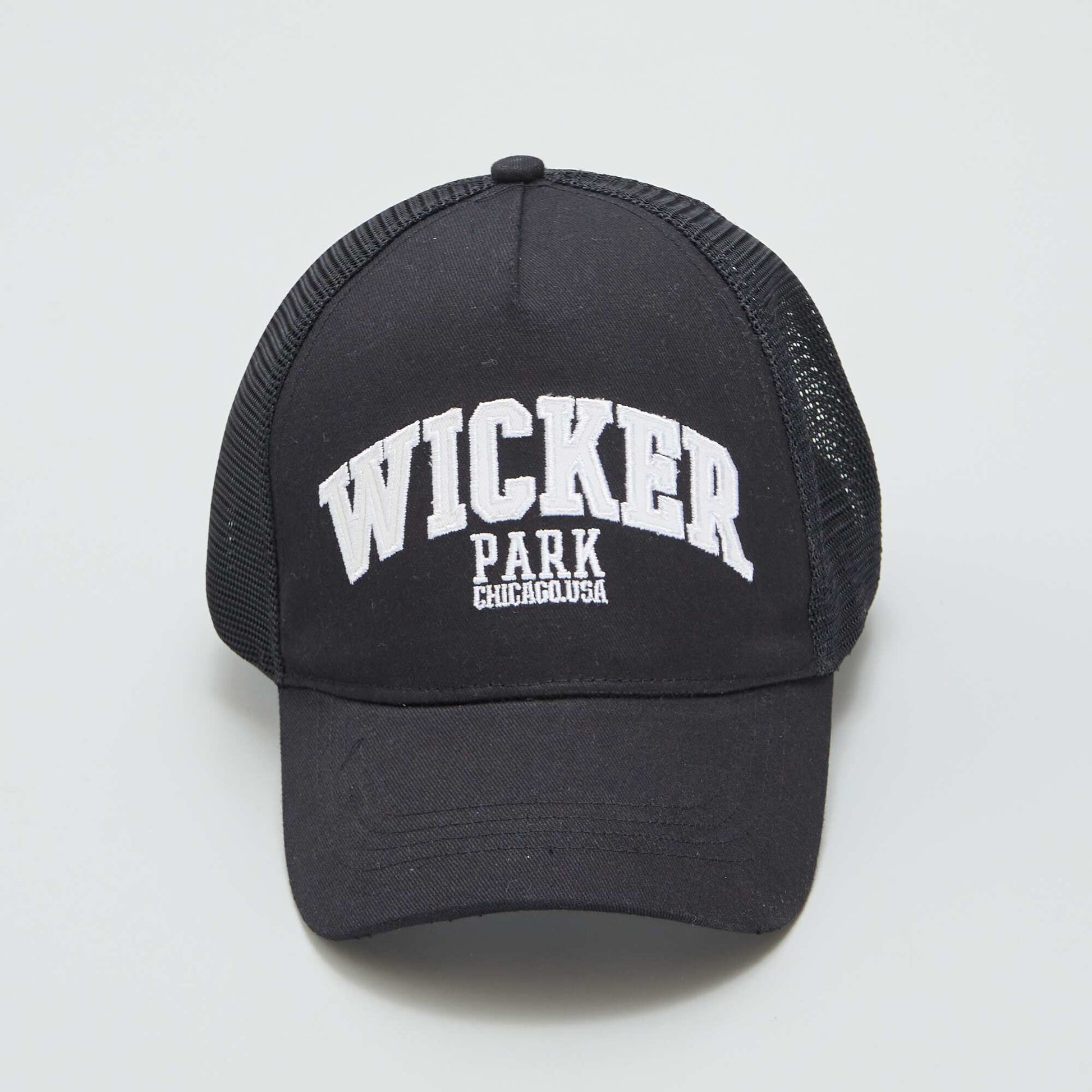 Casquette en toile Noir