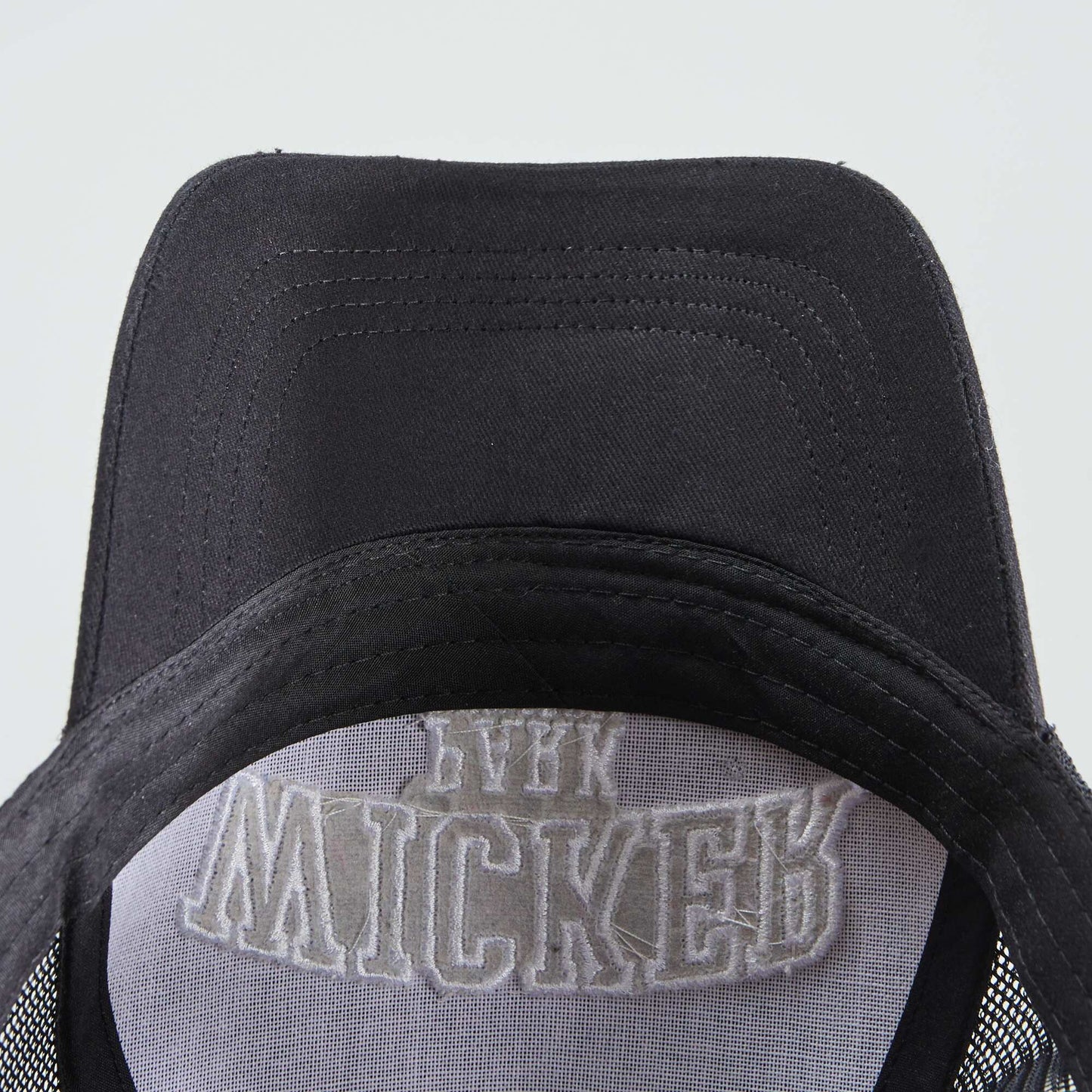 Casquette en toile Noir