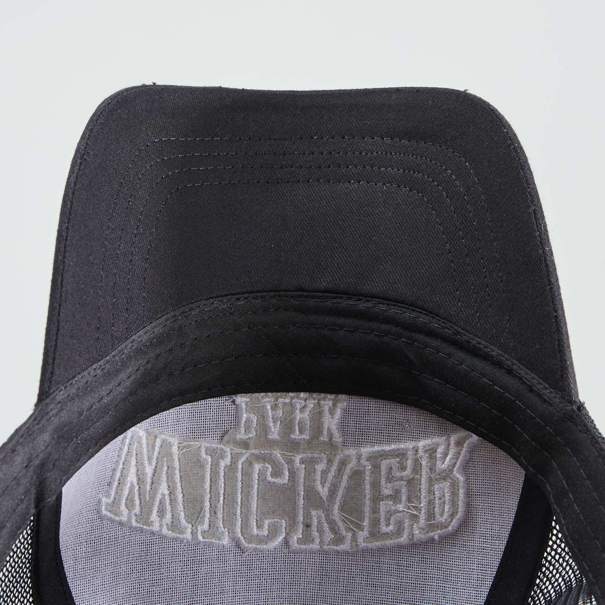 Casquette en toile Noir