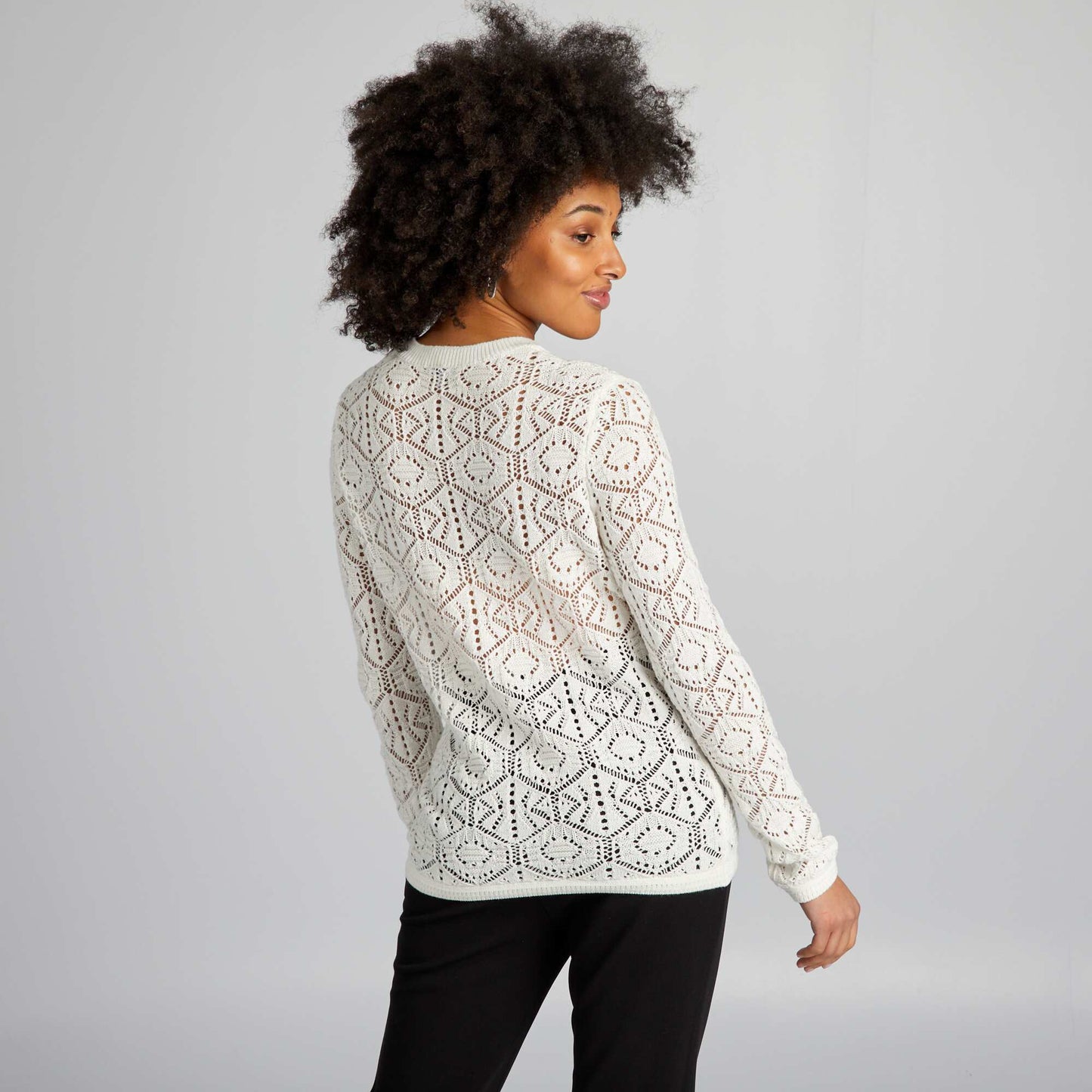 Pull de maternit  blanc