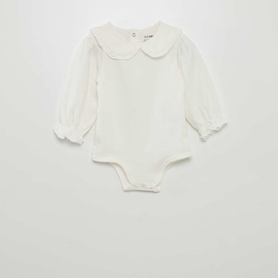 Body col claudine blanc