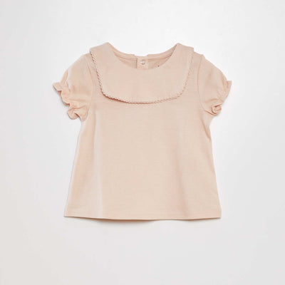 T-shirt manches ballons Beige