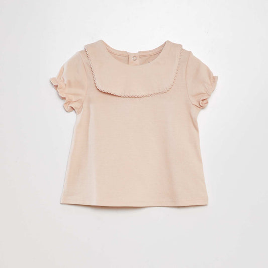 T-shirt   manches ballons Beige