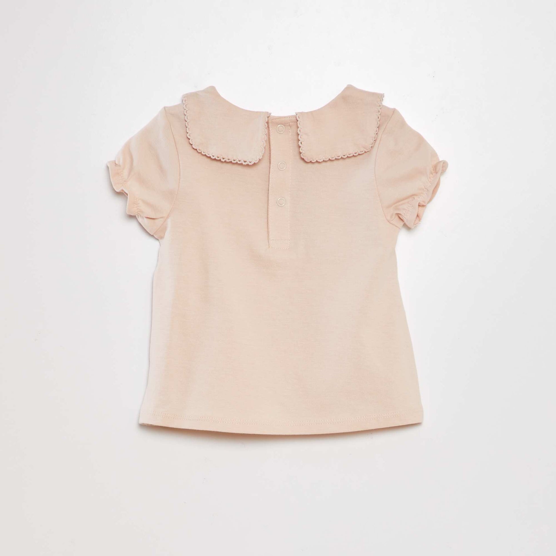 T-shirt manches ballons Beige
