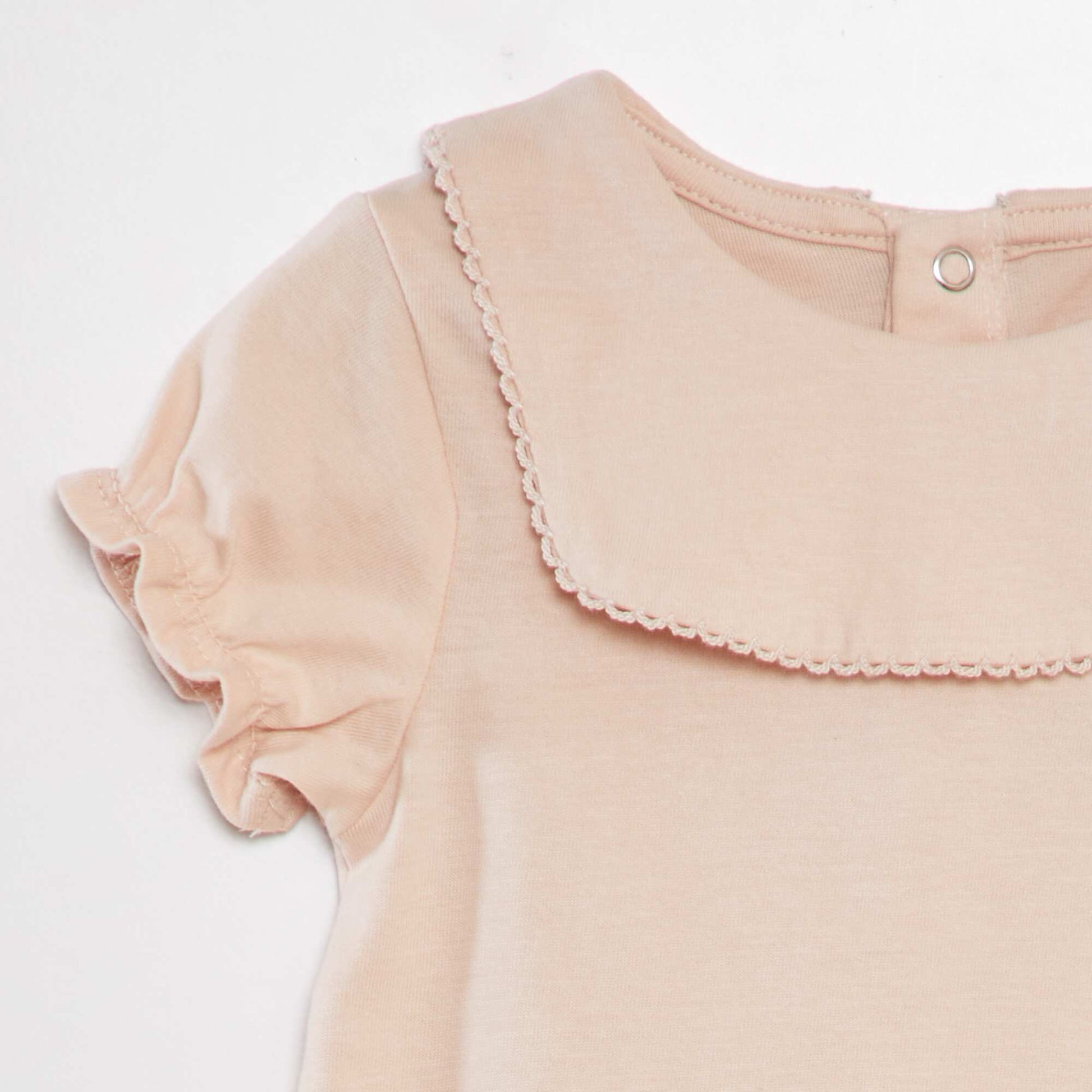 T-shirt manches ballons Beige