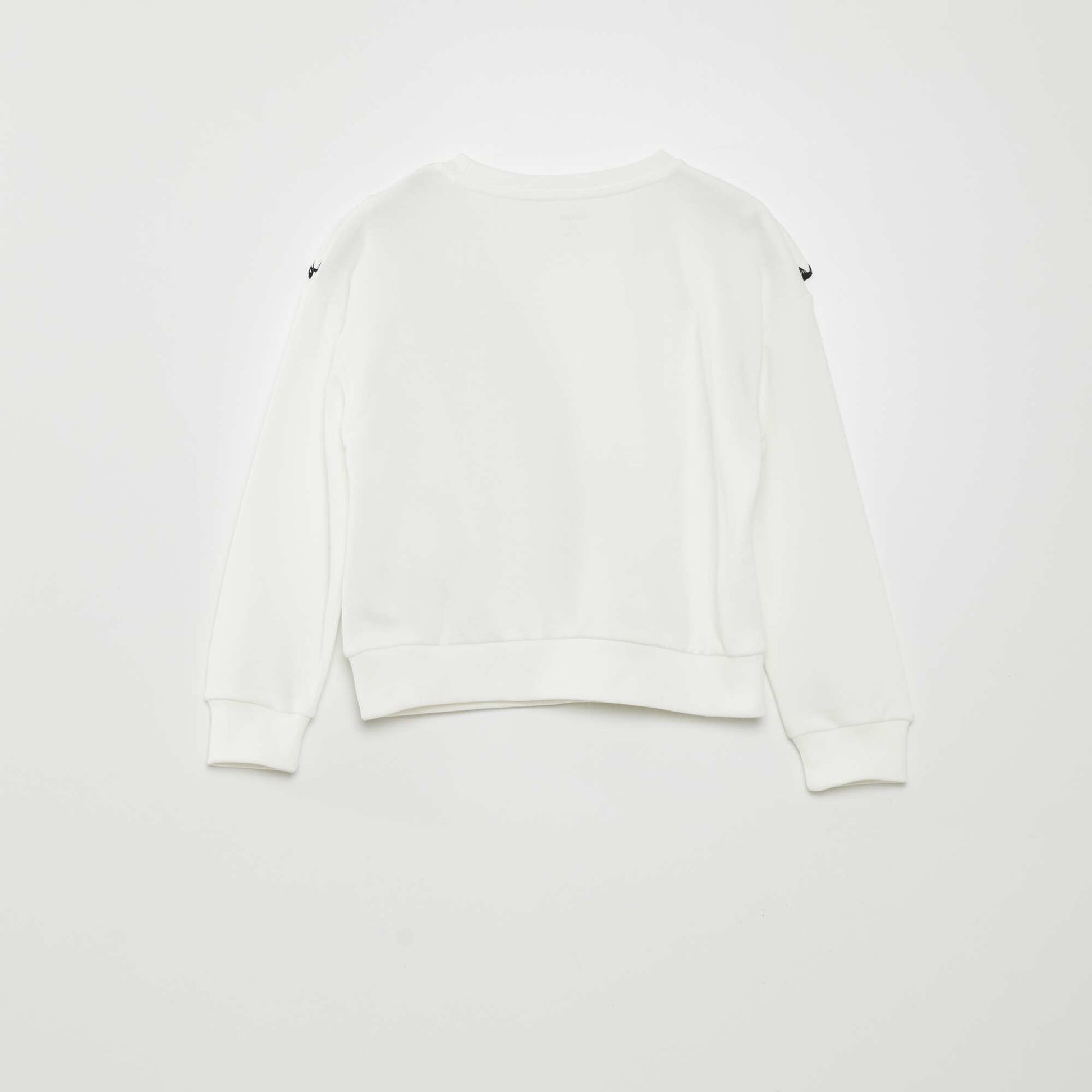 Sweat avec volants blanc