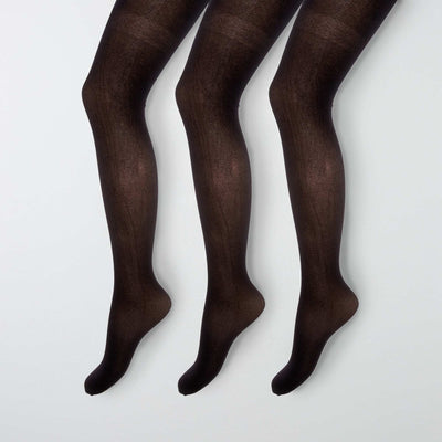 Lot 3 paires de collants fins noir