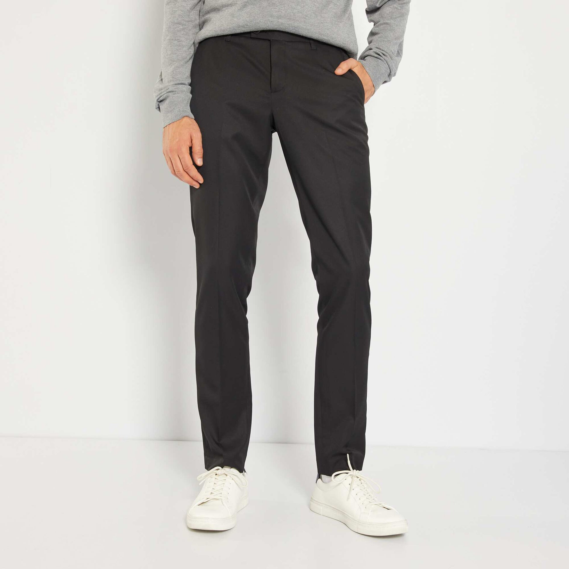 Pantalon de costume slim noir
