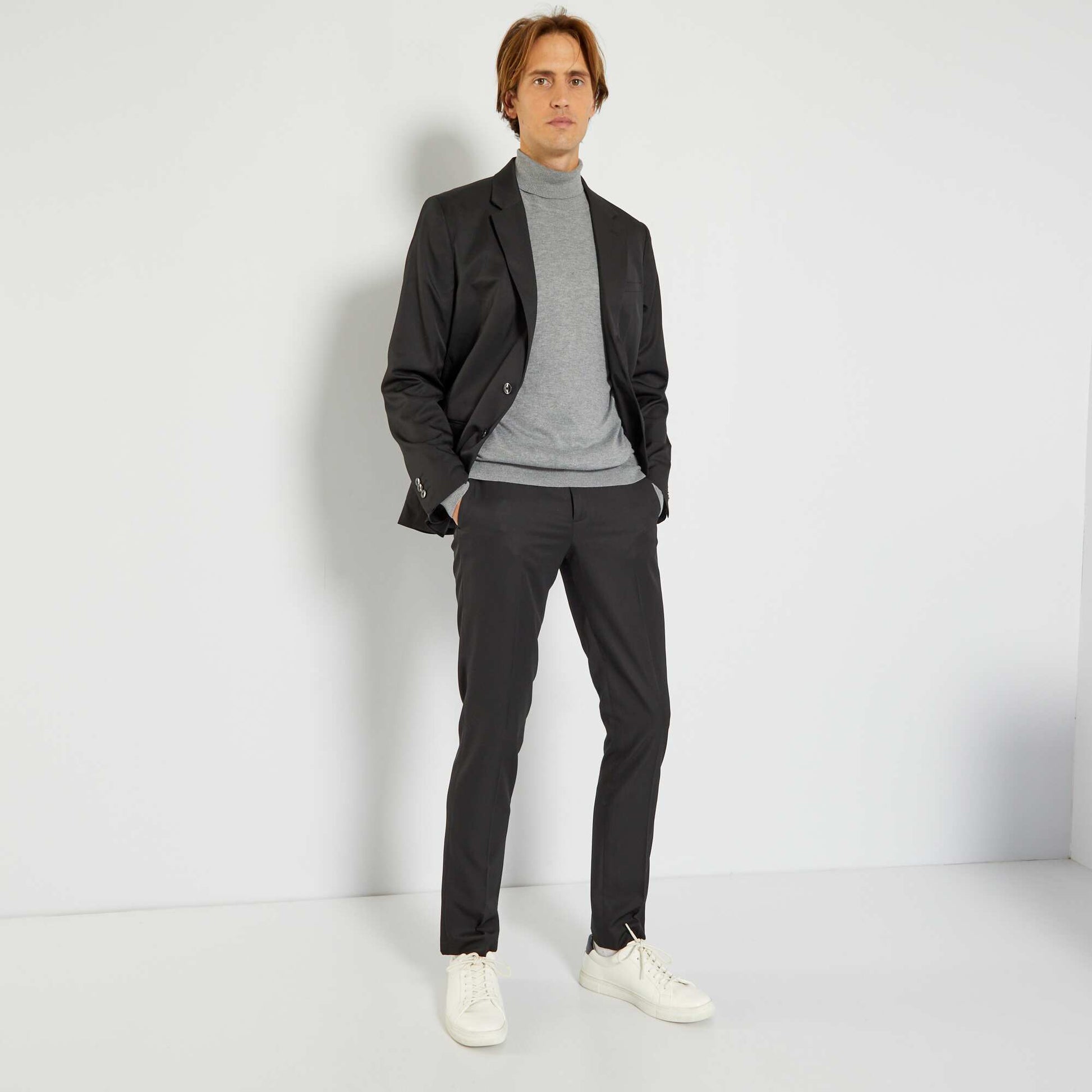 Pantalon de costume slim noir