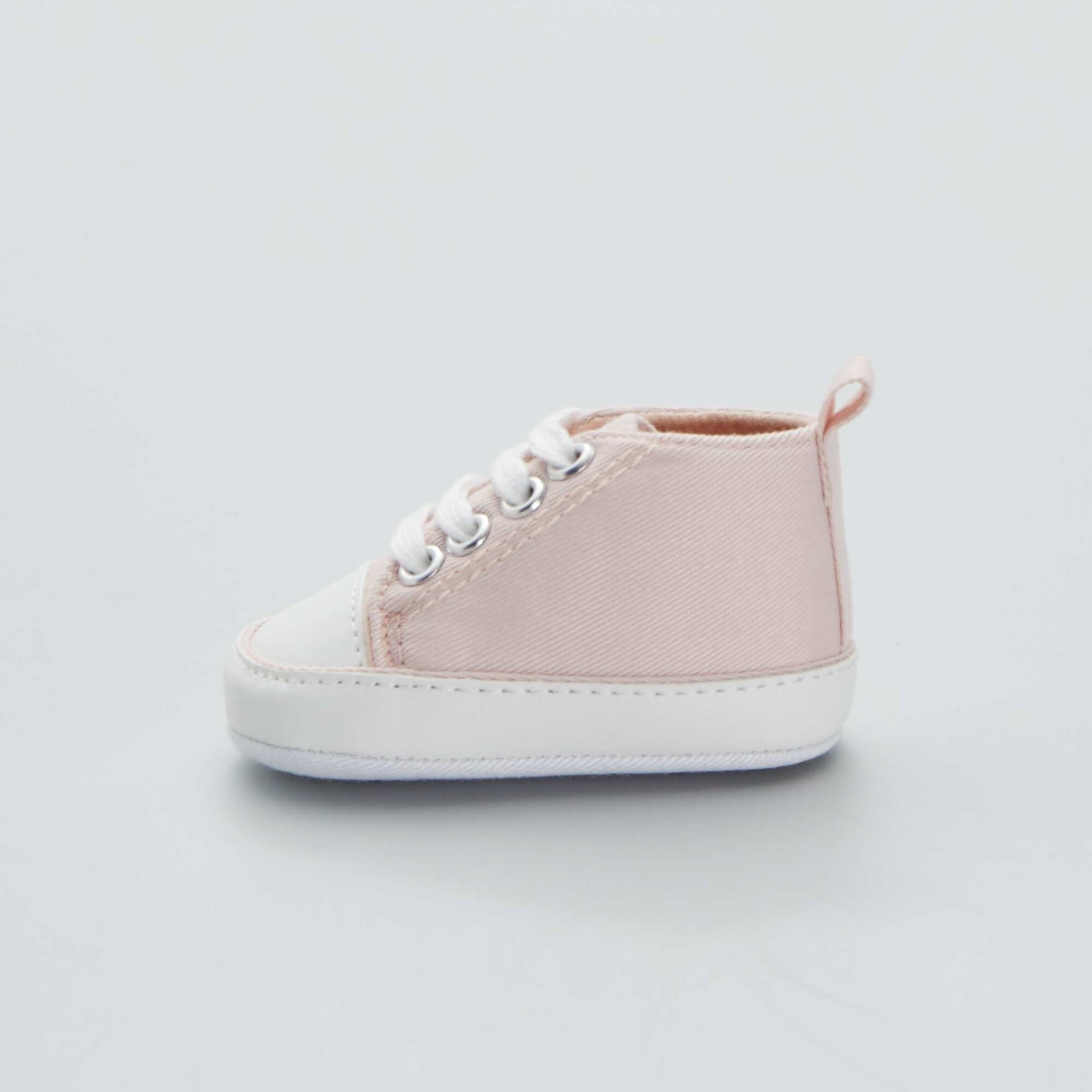Baskets montantes en toile Rose