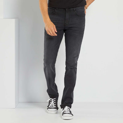 Jean slim L34 gris fonc