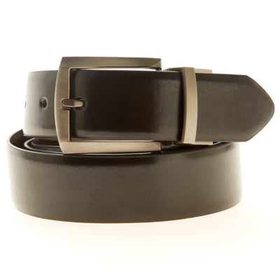Ceinture r versible noir/marron