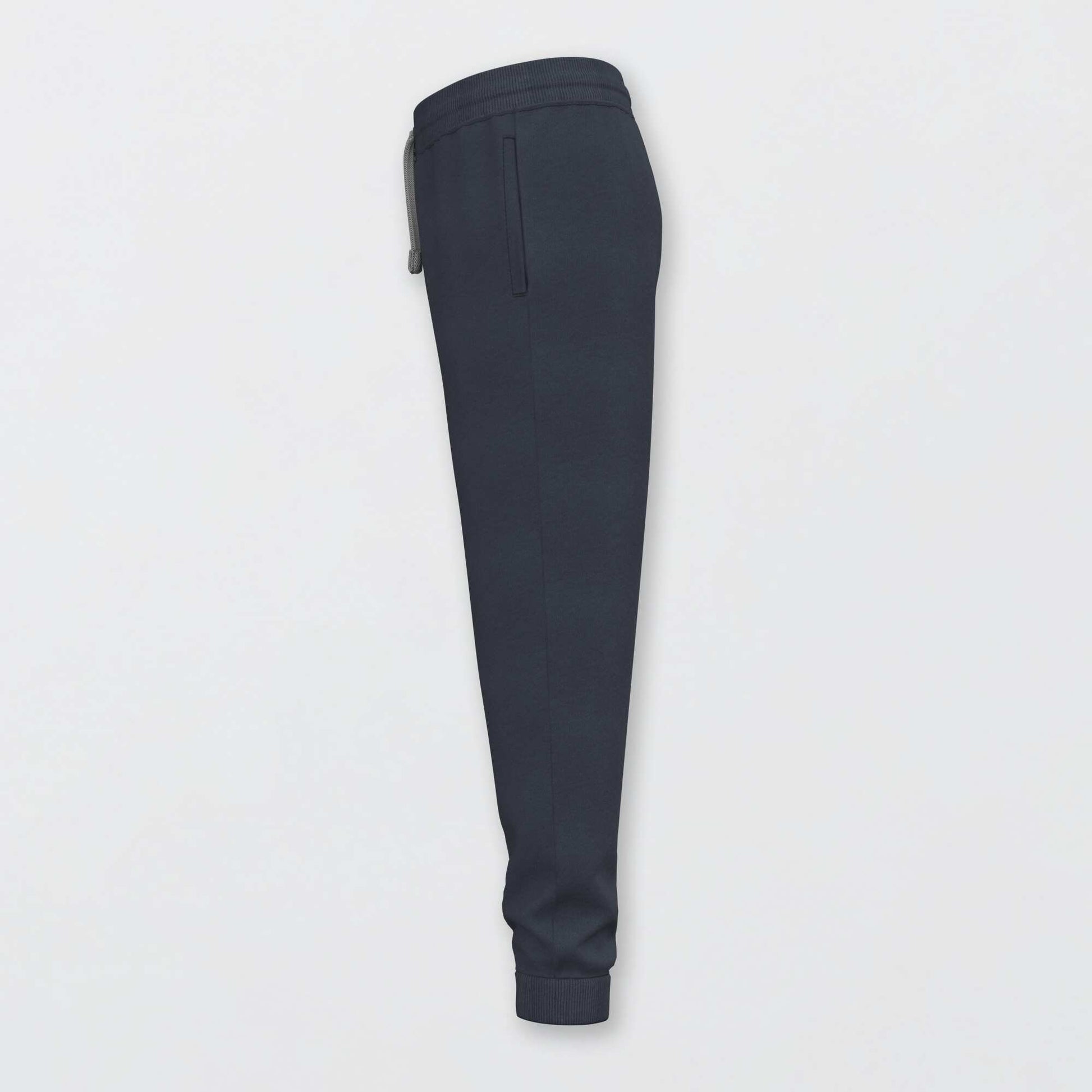 Pantalon de jogging en coton uni bleu marine
