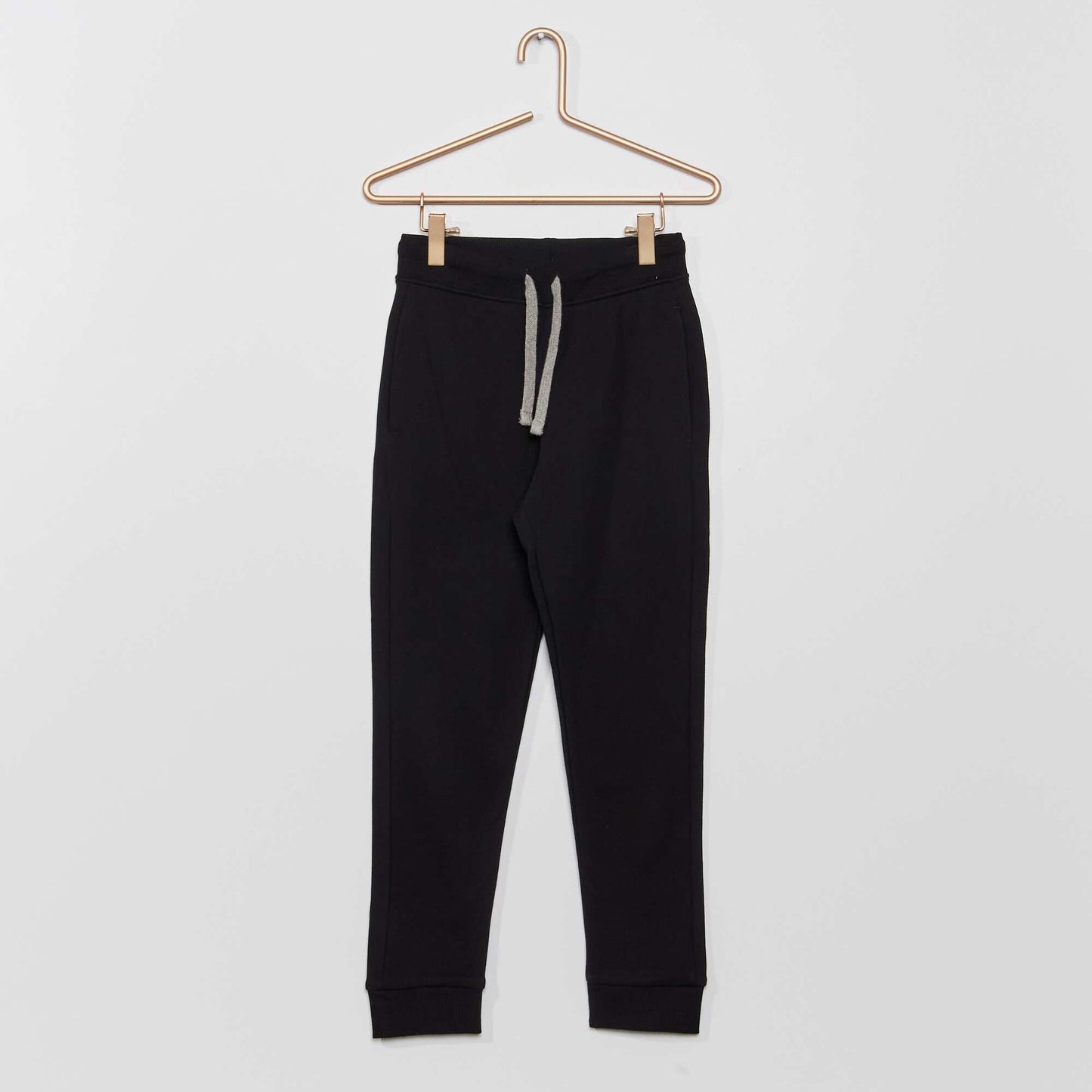 Pantalon de jogging en coton uni noir