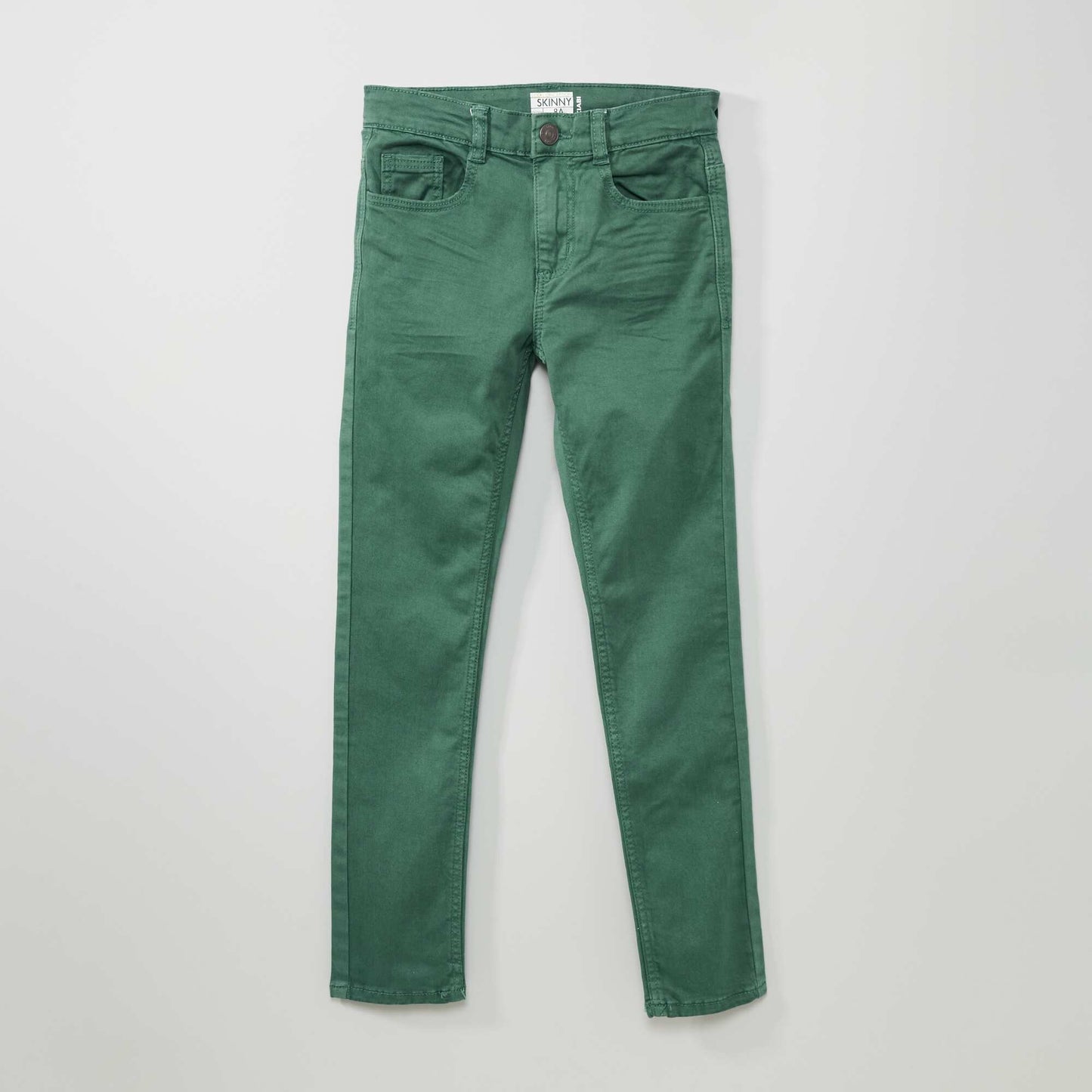 Pantalon skinny cinq poches VERT