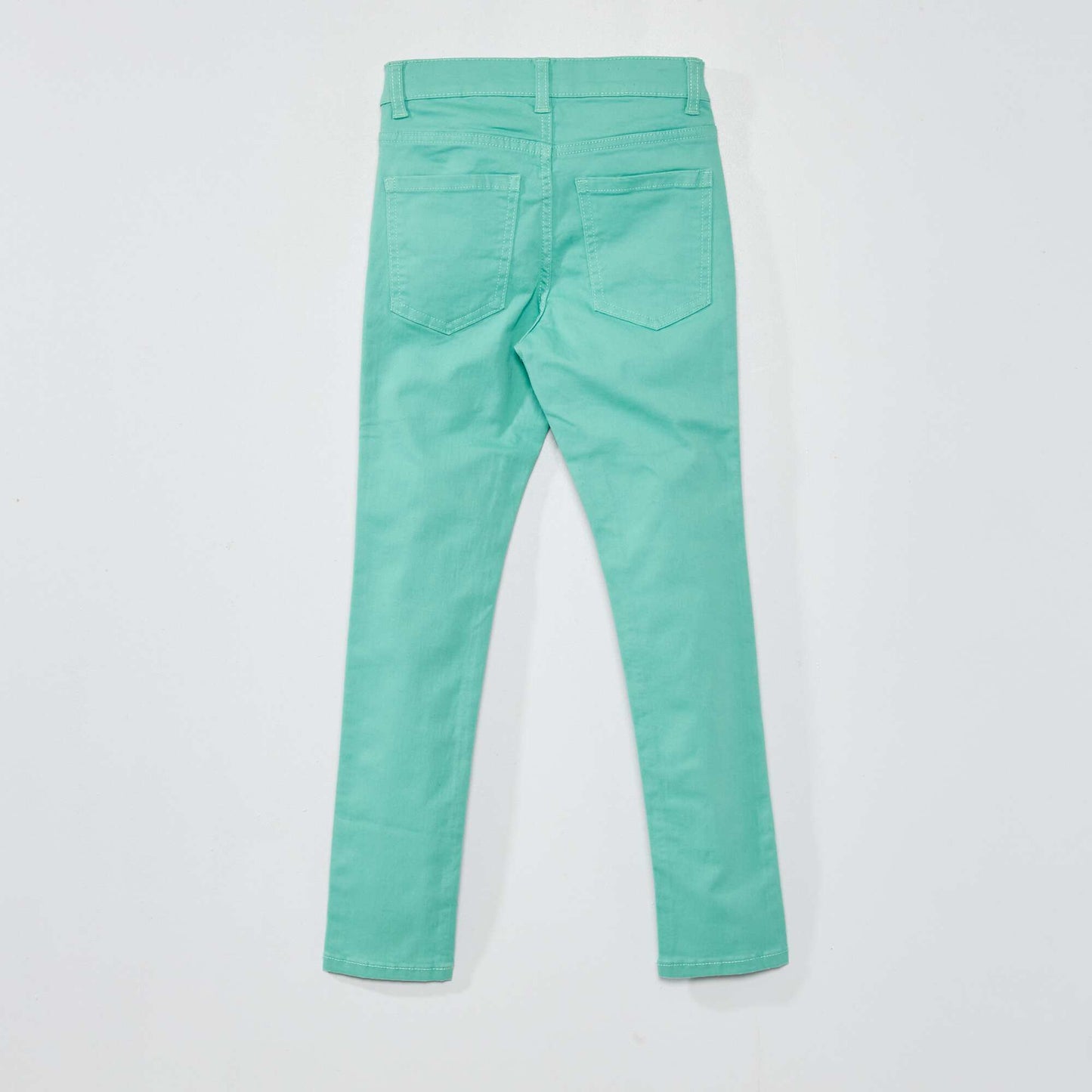 Pantalon skinny cinq poches Vert