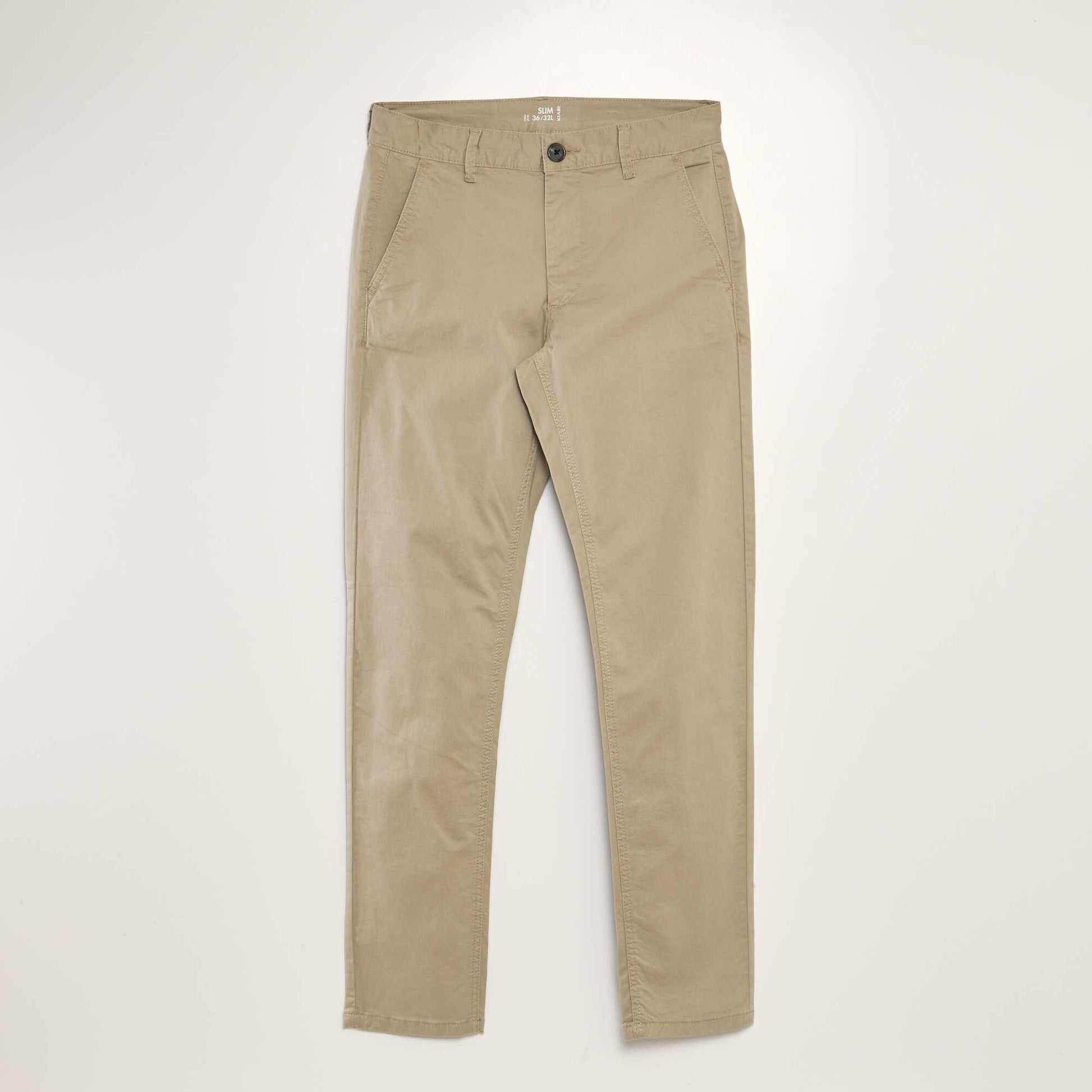 Pantalon chino slim Beige