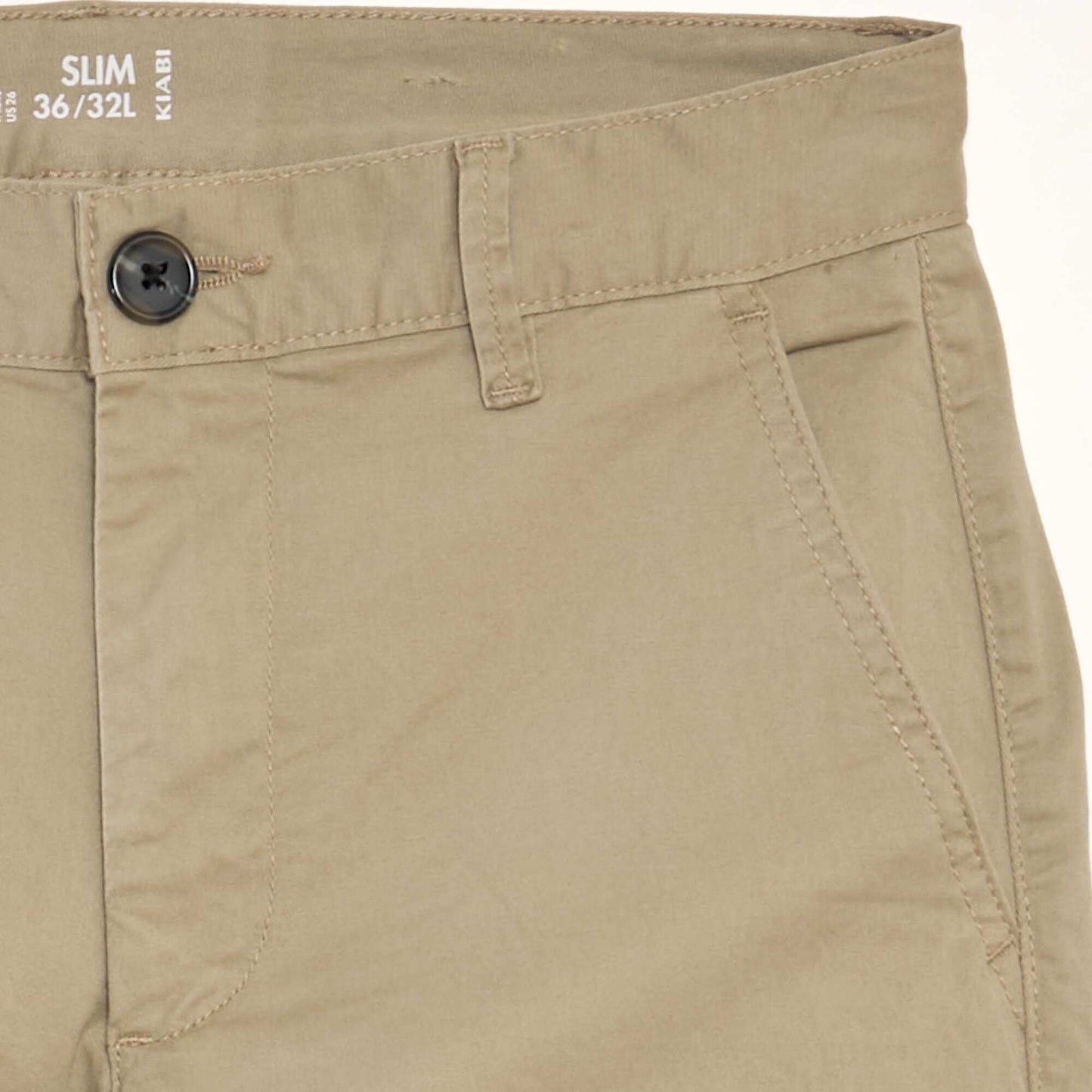 Pantalon chino slim Beige