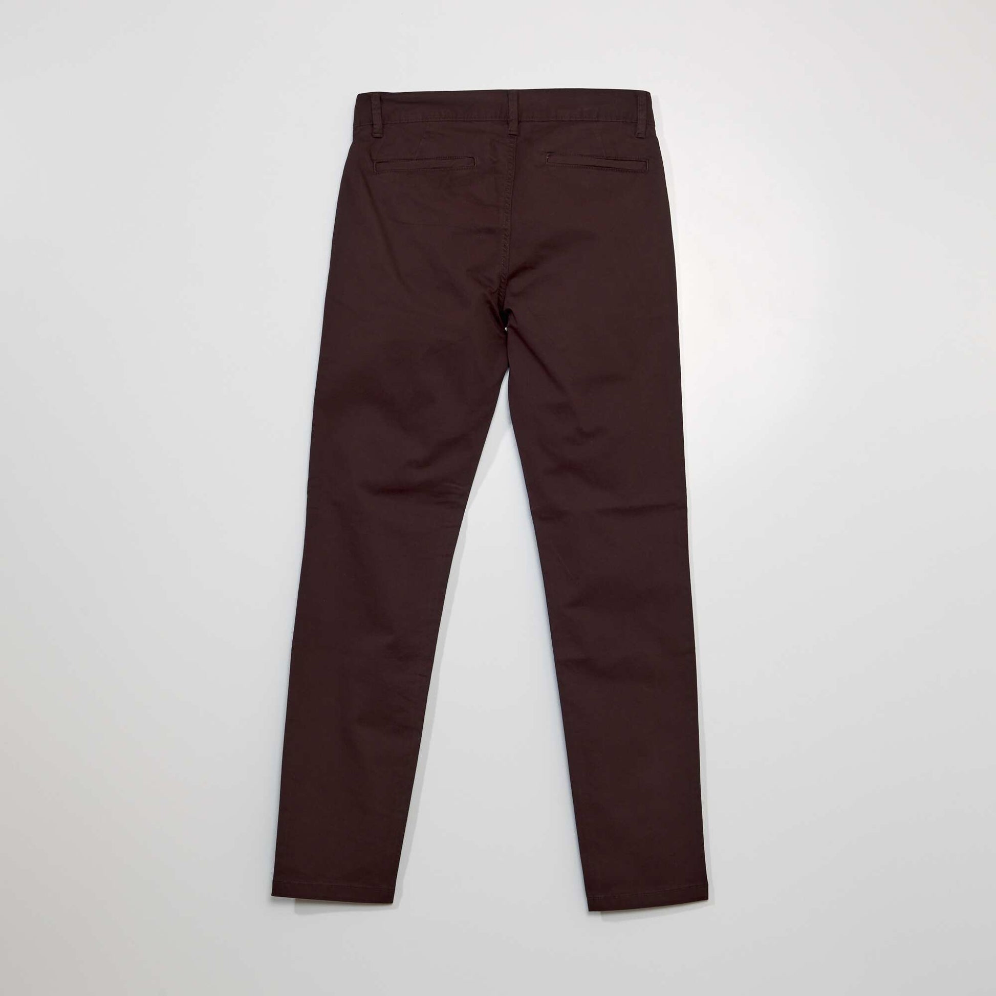 Pantalon chino slim ROUGE