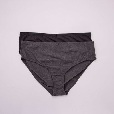 Lot de 2 culottes en coton noir