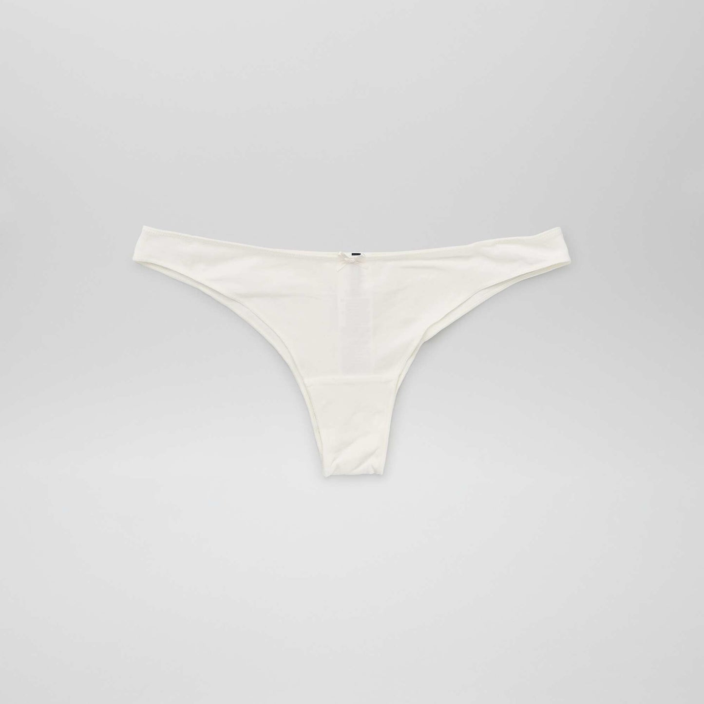 Lot de 3 tangas en coton stretch kaki/beige/ cru