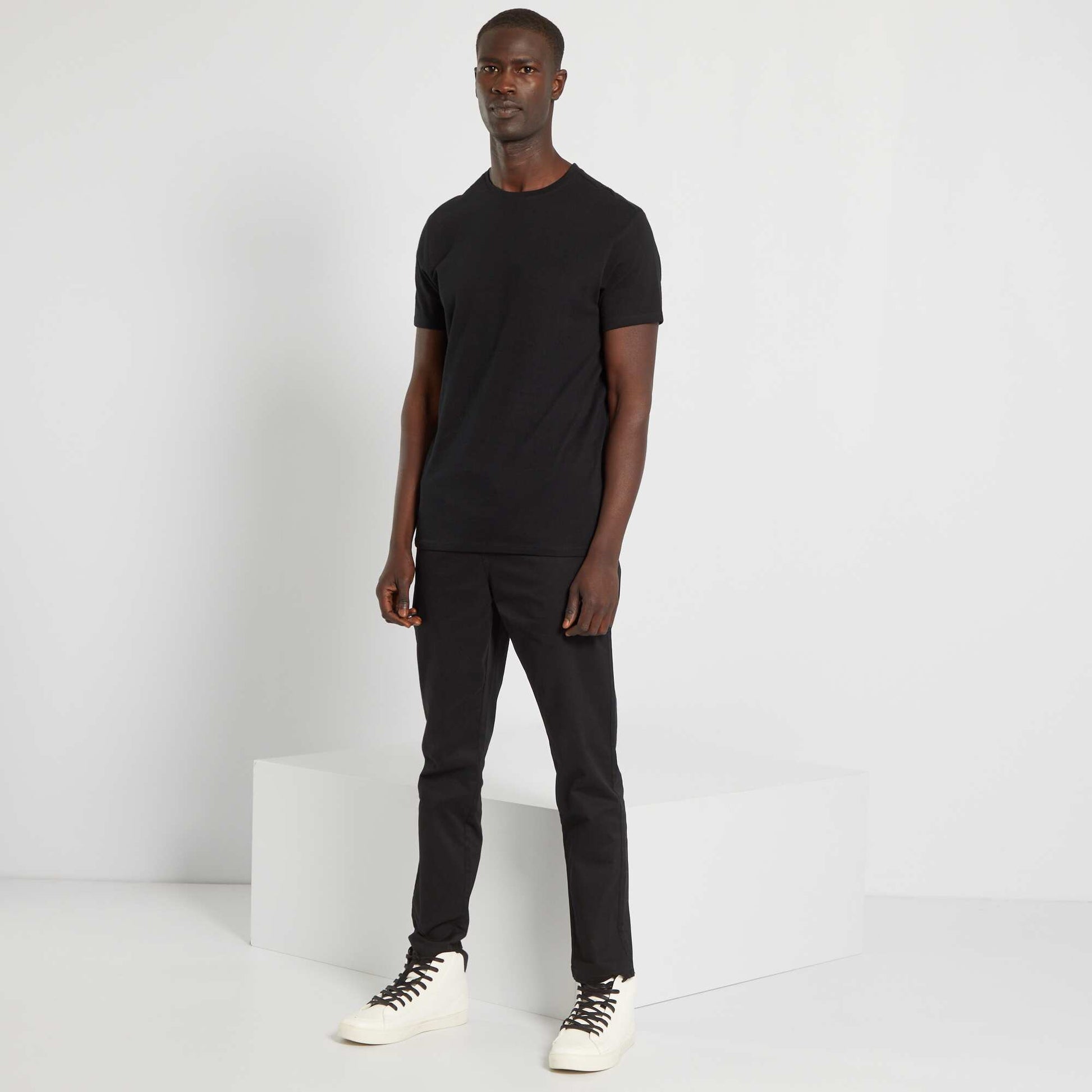 T-shirt jersey uni noir