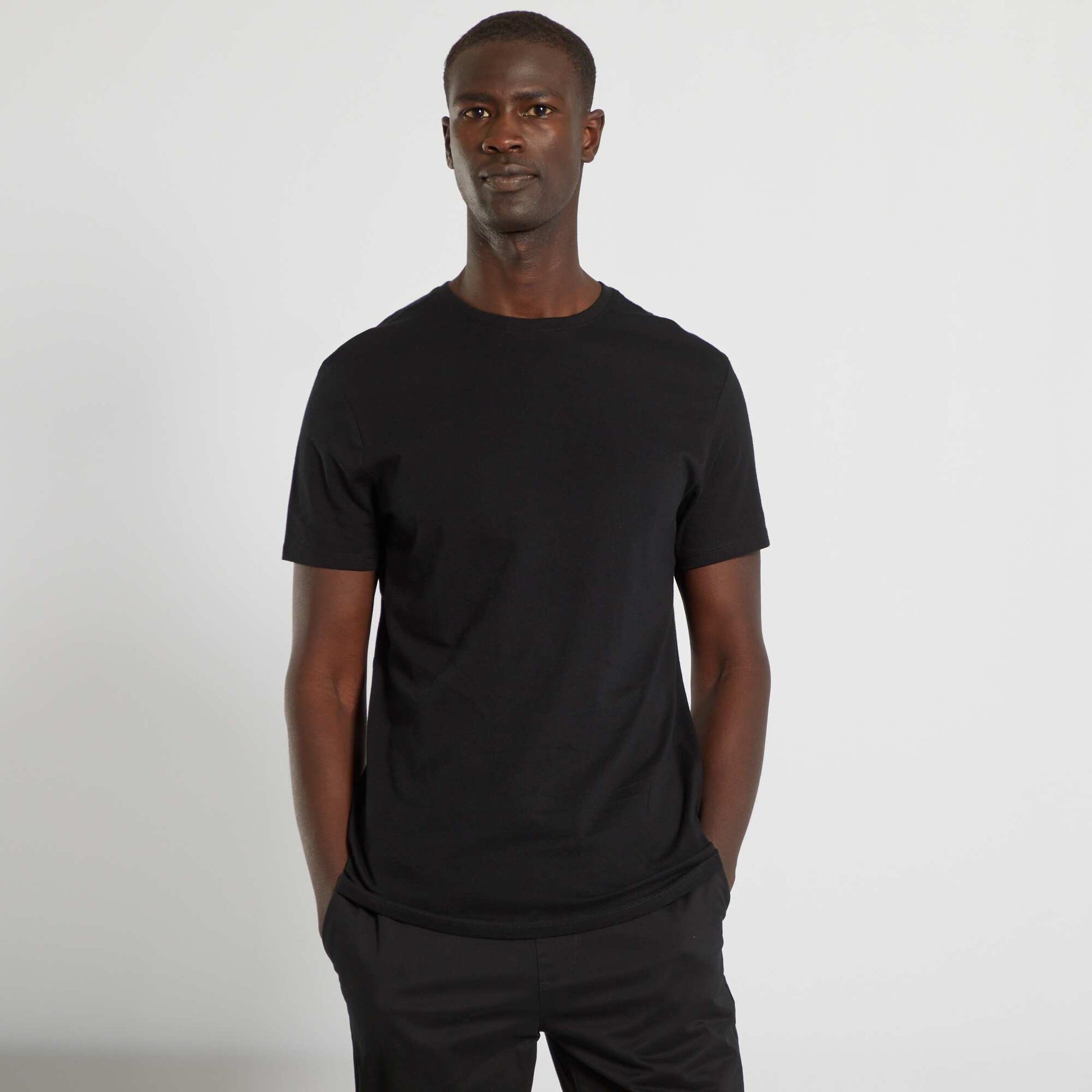 T-shirt jersey uni noir