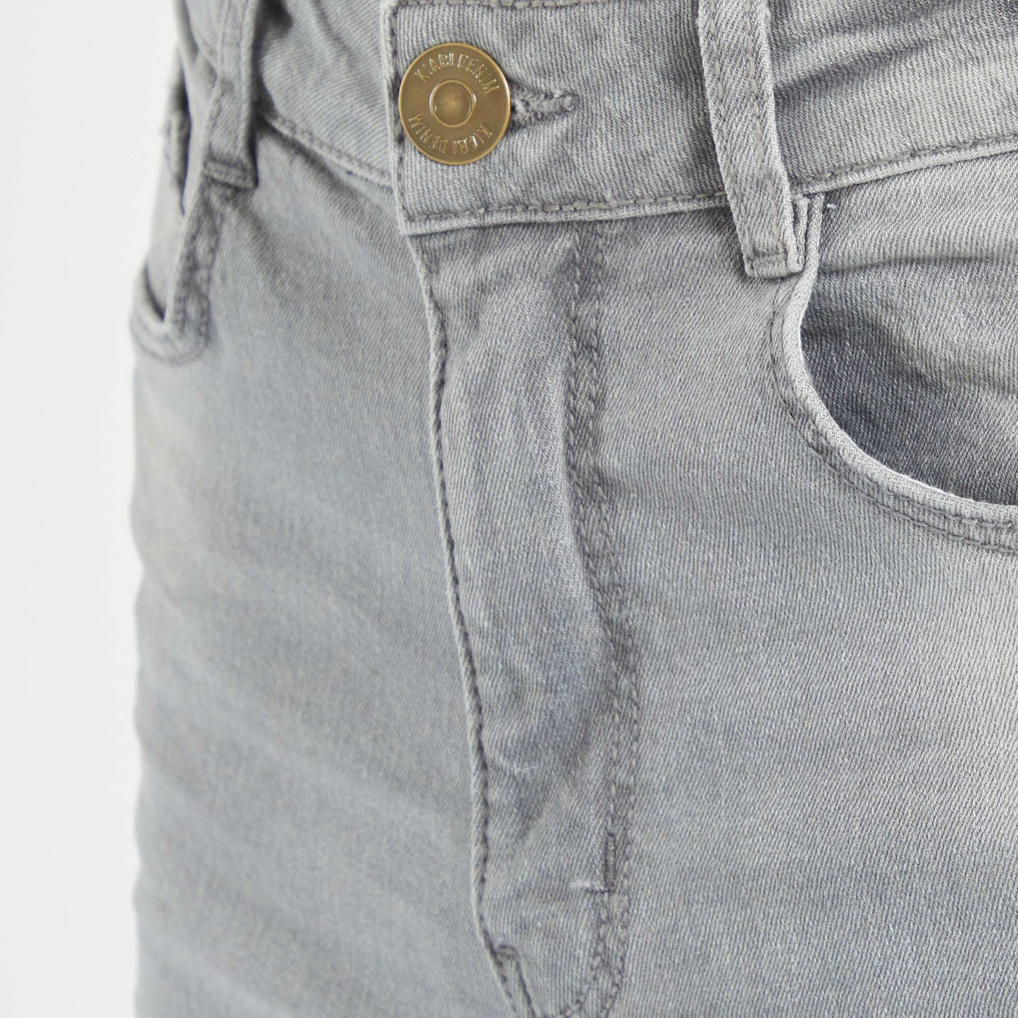 Jean skinny 5 poches gris