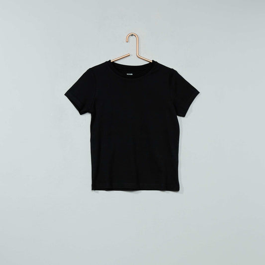 T-shirt basique uni noir
