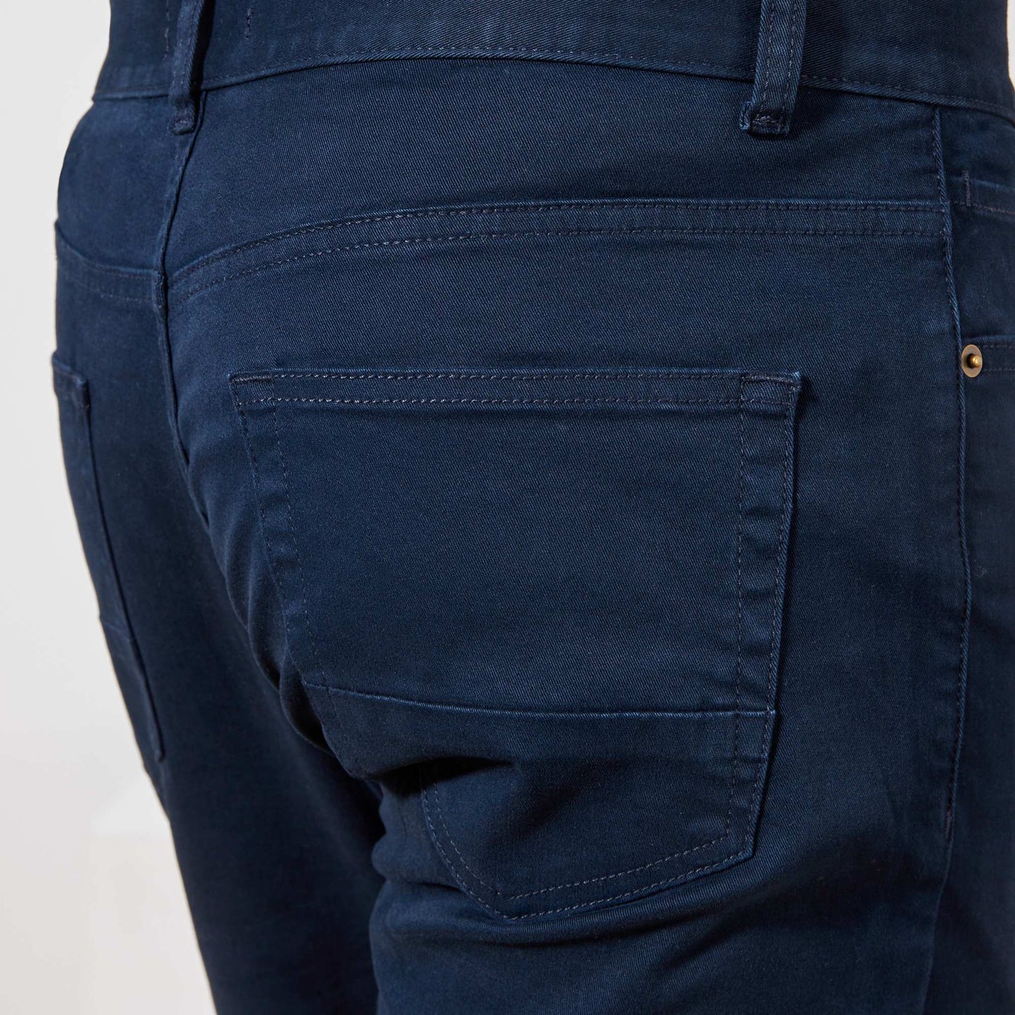 Pantalon slim 5 poches - L32 bleu marine