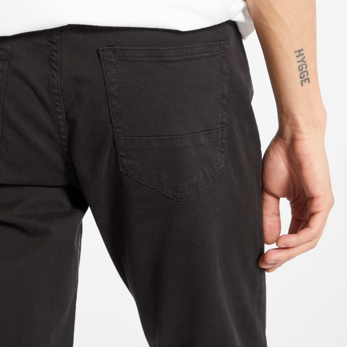 Pantalon slim 5 poches - L32 noir