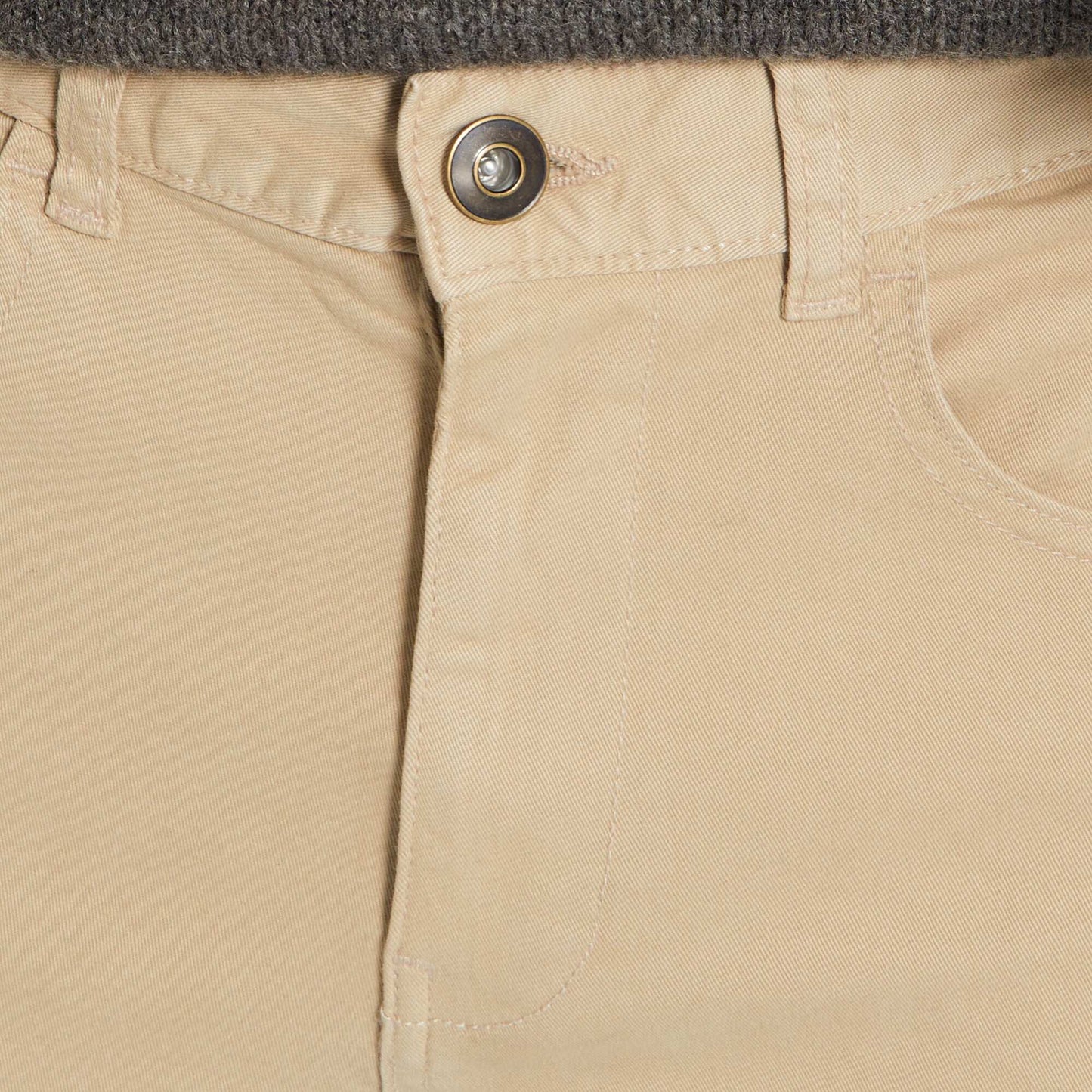 Pantalon slim 5 poches - L32 beige