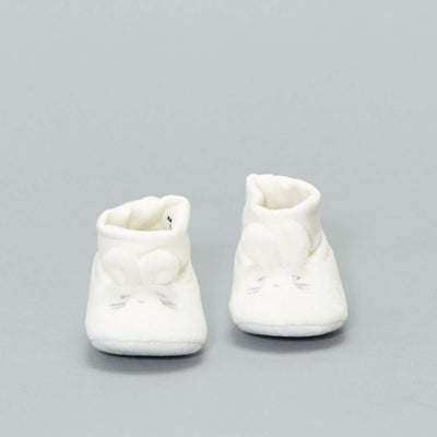 Chaussons 'lapin' ' co-conception' cru