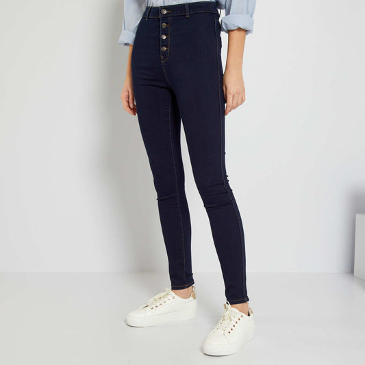 Jean skinny effet galbant Bleu brut