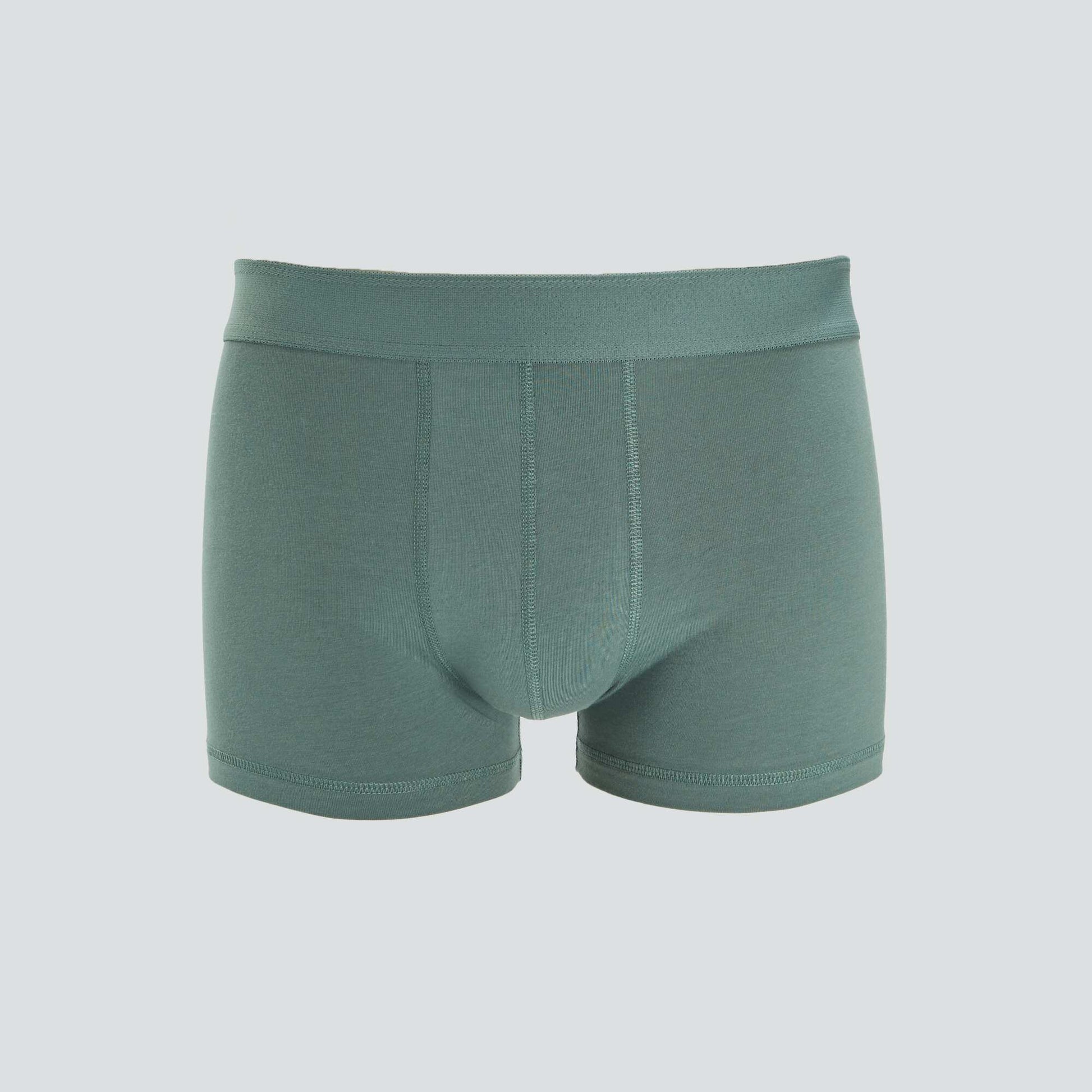 Lot de 3 boxers unis Vert/gris