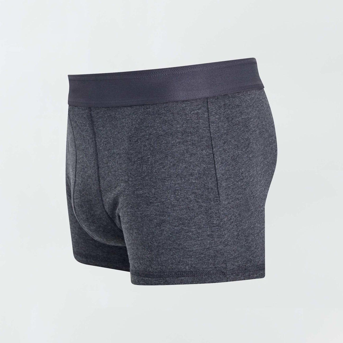 Lot de 3 boxers unis Gris fonc