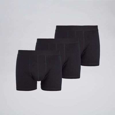 Lot de 3 boxers unis noir