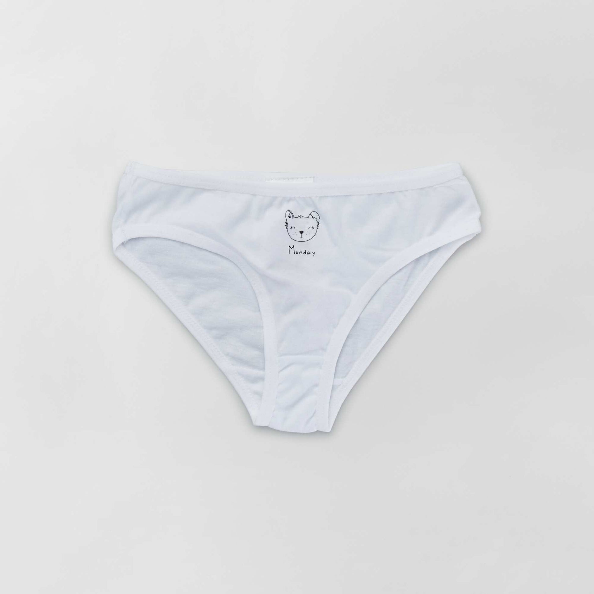 Lot de 7 culottes avec semainier Bleu