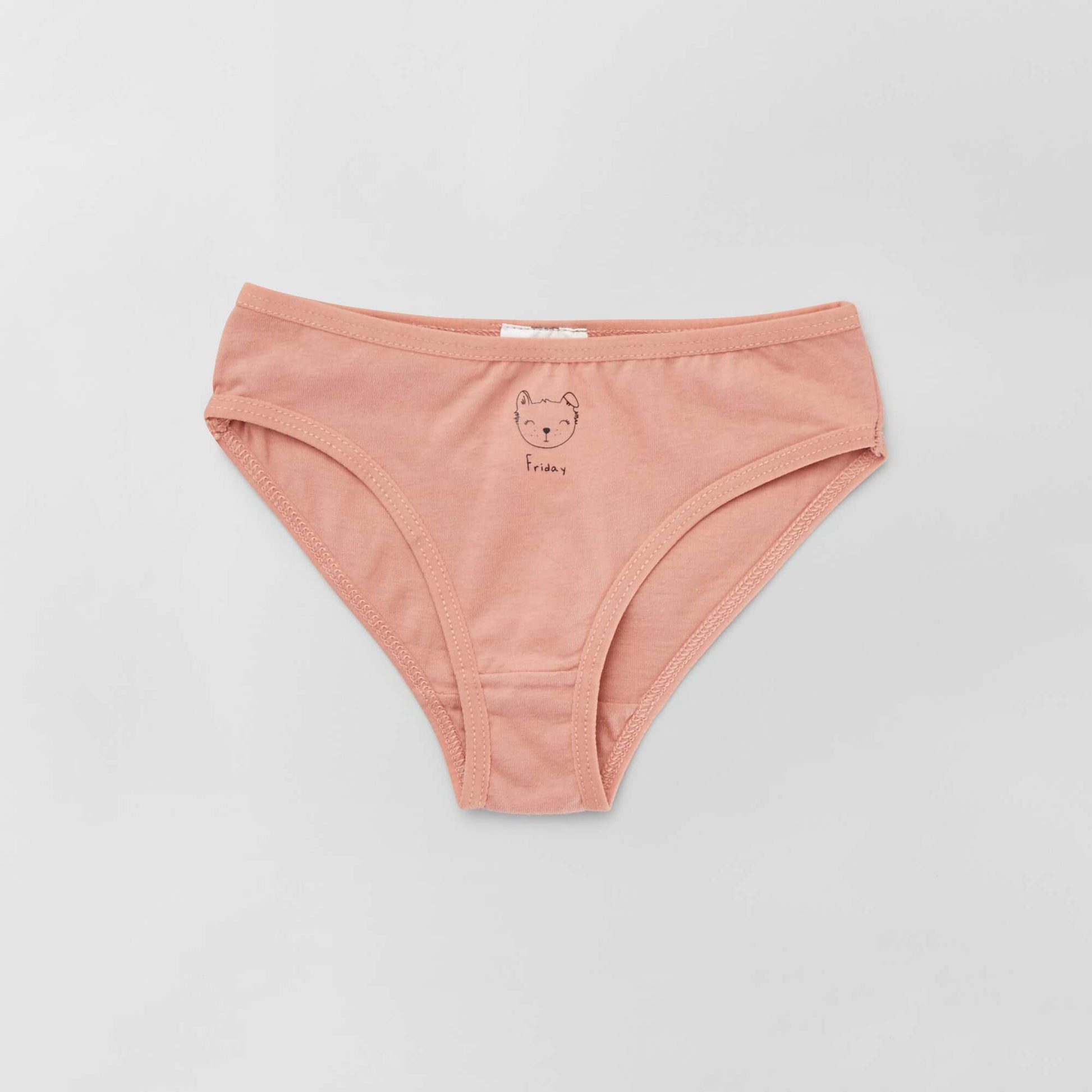Lot de 7 culottes avec semainier Bleu