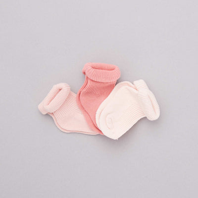 Lot 3 paires de chaussettes co-con ues rose