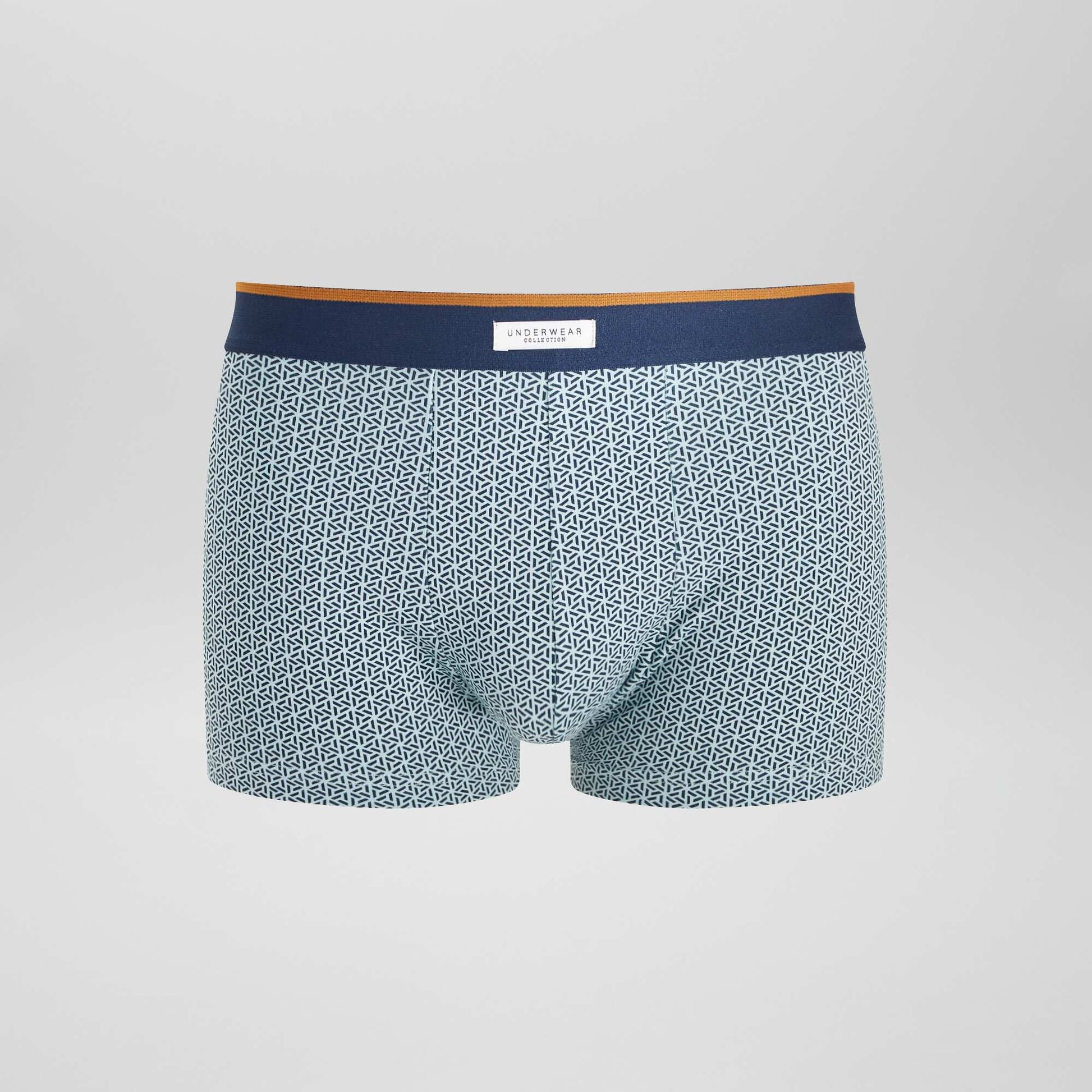 Lot 3 boxers stretch Bleu canard