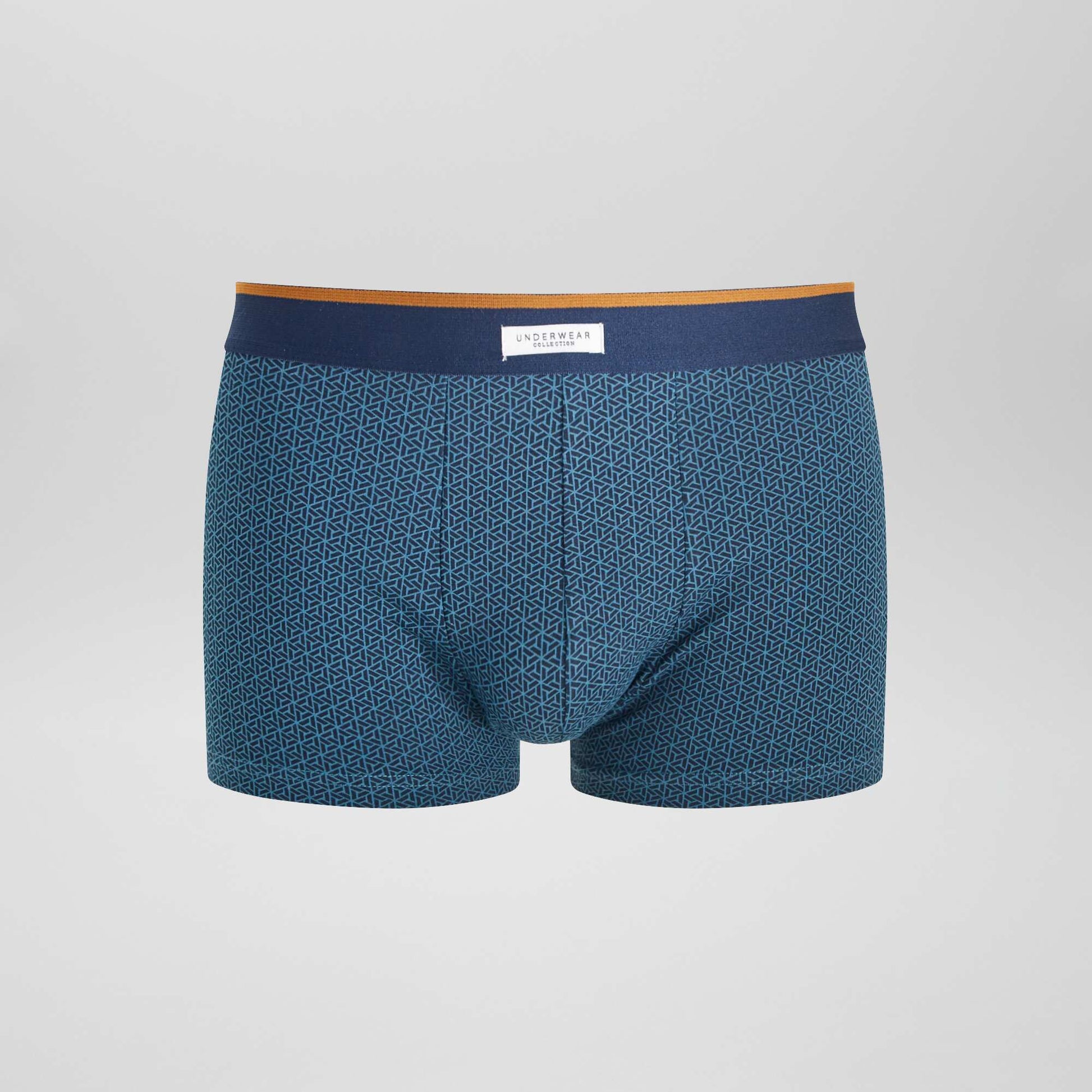 Lot 3 boxers stretch Bleu canard