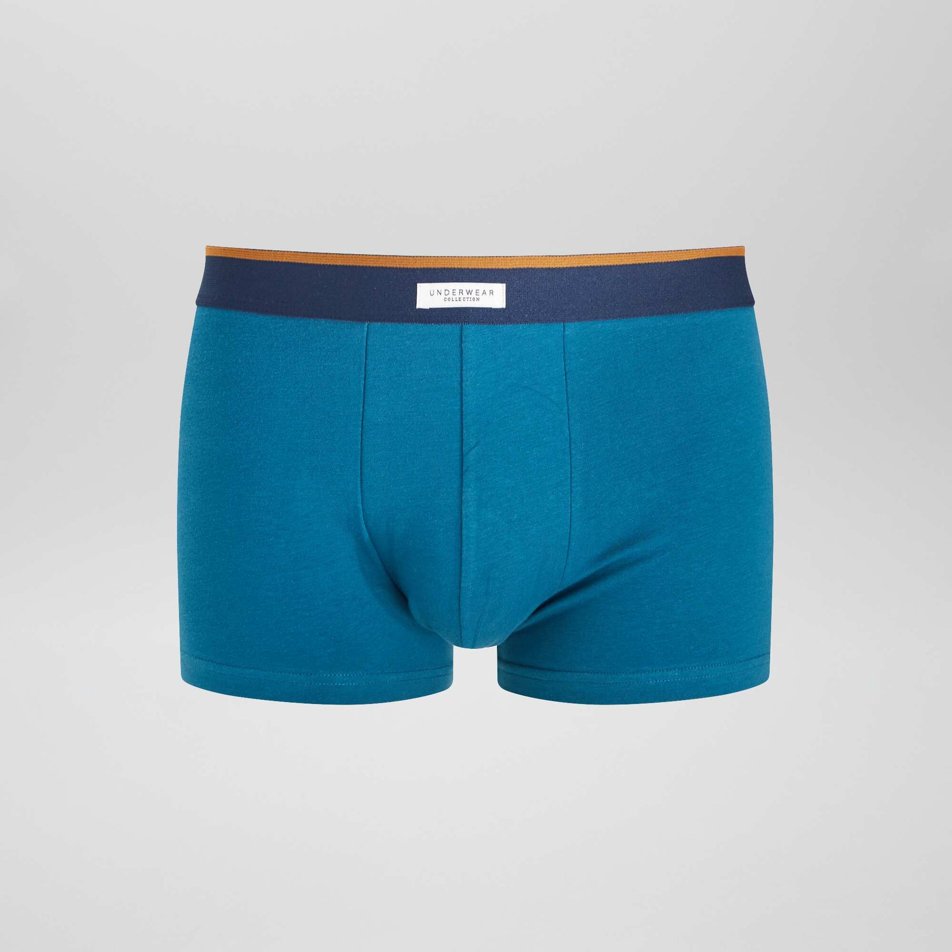 Lot 3 boxers stretch Bleu canard